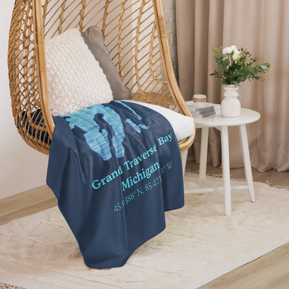 Grand Traverse Bay Sherpa Blanket