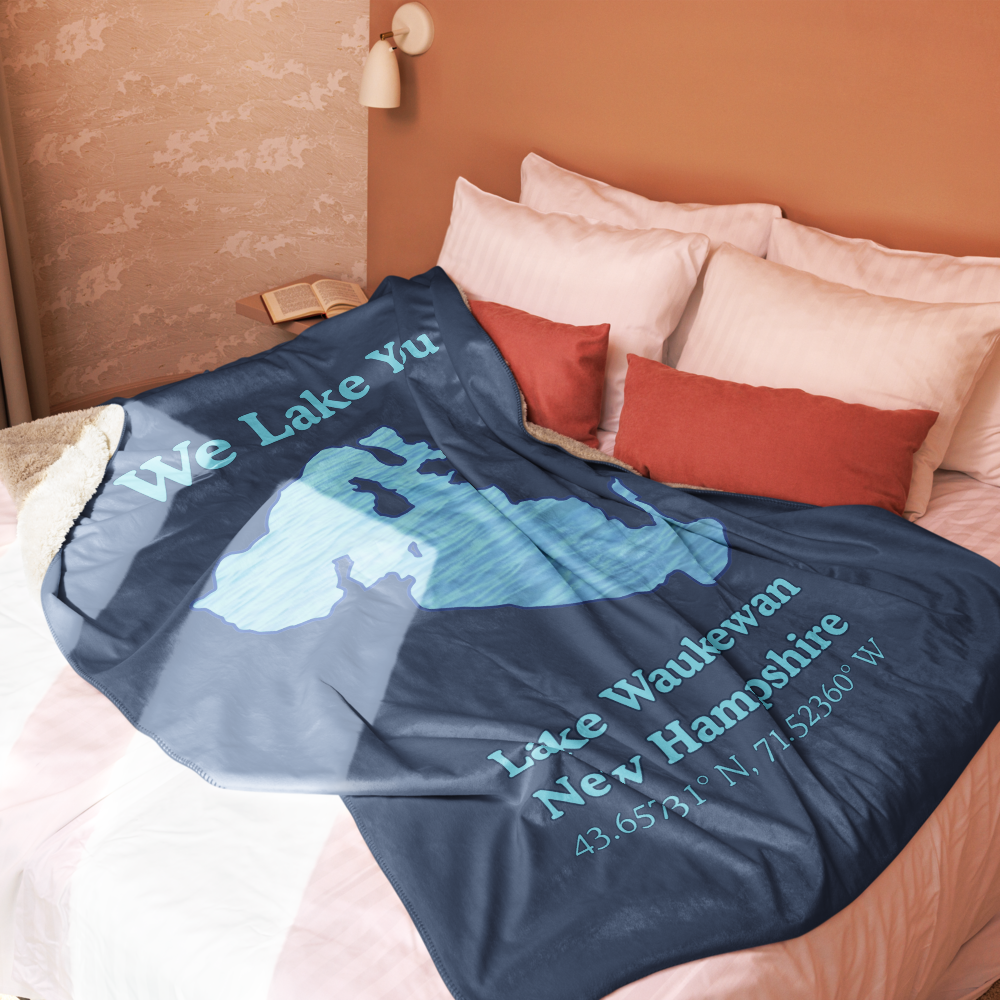 Lake Waukewan Sherpa Blanket