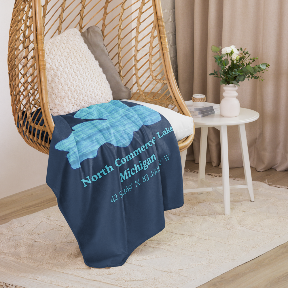 North Commerce Lake Sherpa Blanket