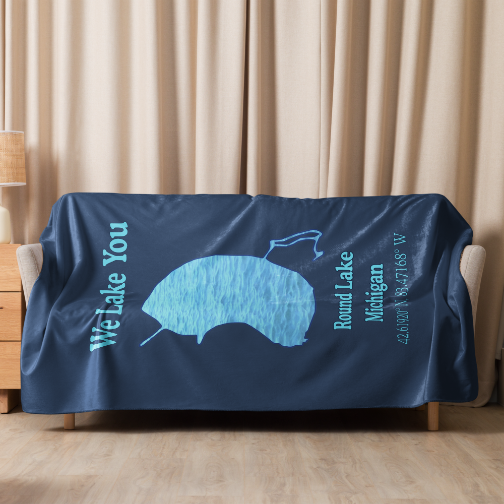 Round Lake Sherpa Blanket
