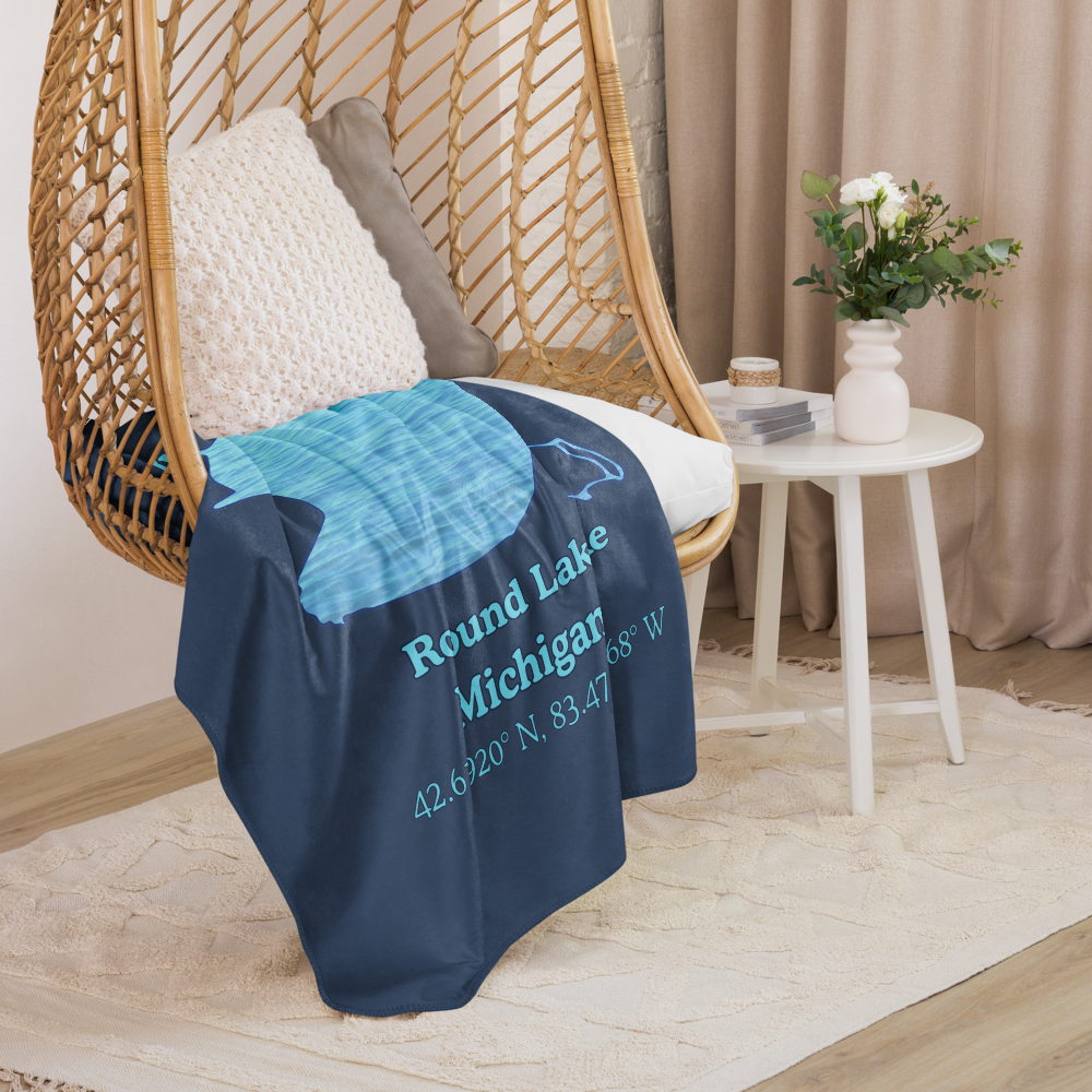 Round Lake Sherpa Blanket