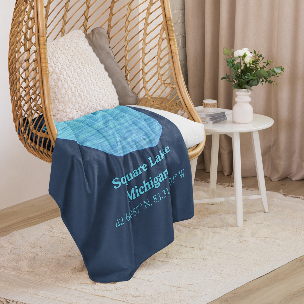Square Lake Sherpa Blanket