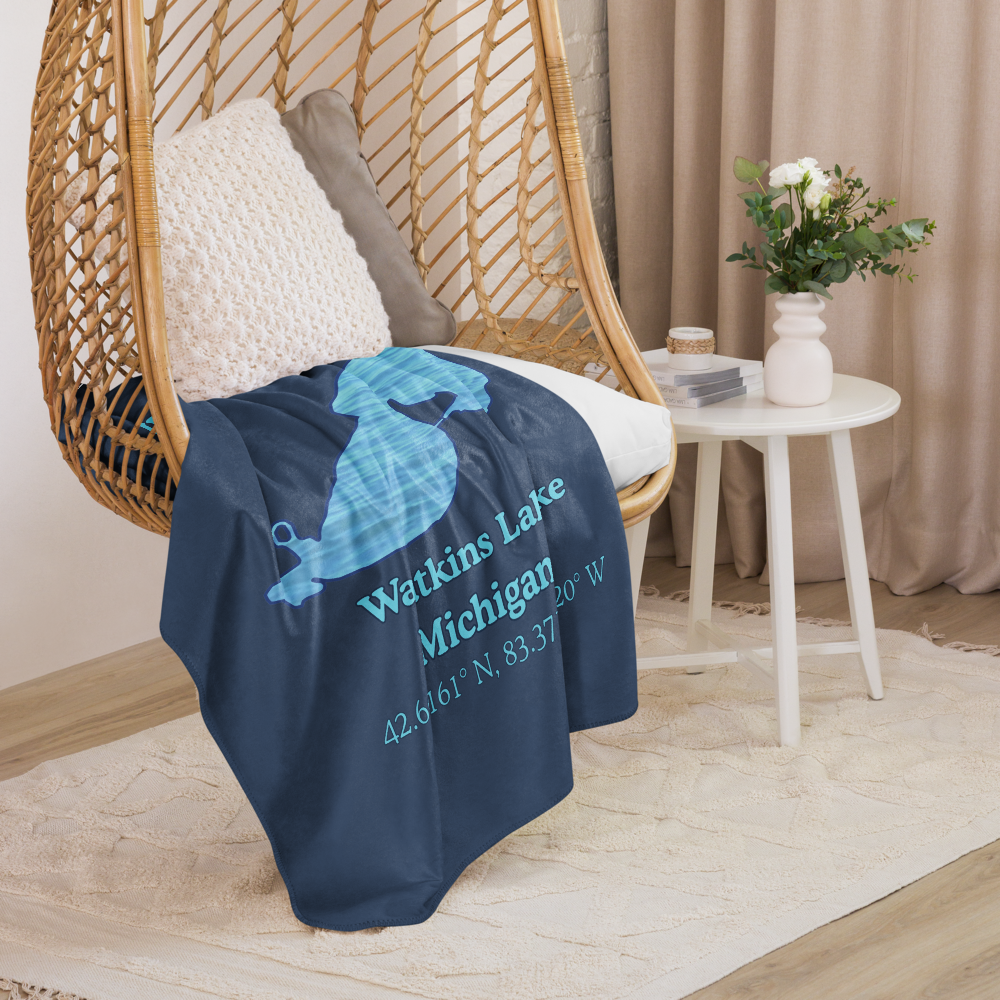 Watkins Lake Sherpa Blanket