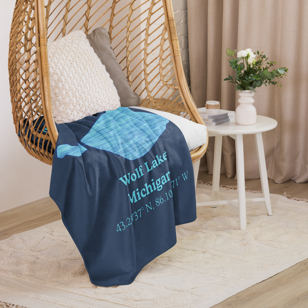 Wolf Lake Sherpa Blanket