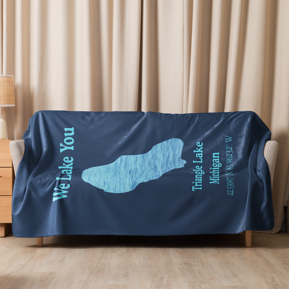 Triangle Lake Sherpa Blanket
