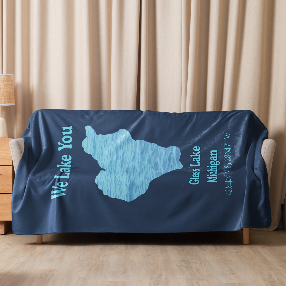 Glass Lake Sherpa Blanket