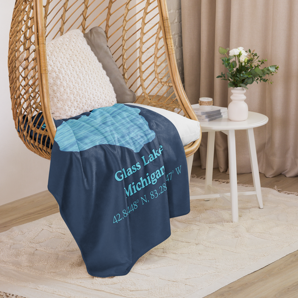 Glass Lake Sherpa Blanket
