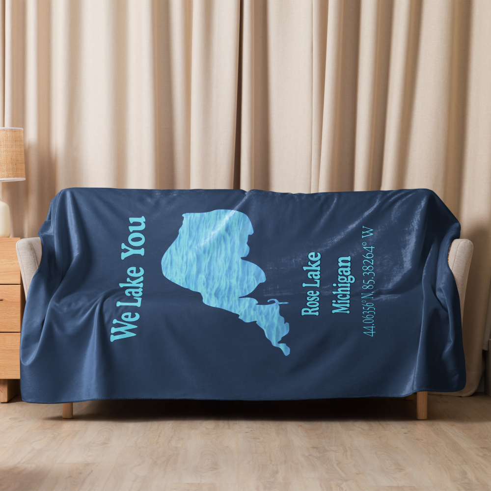 Rose Lake Sherpa Blanket