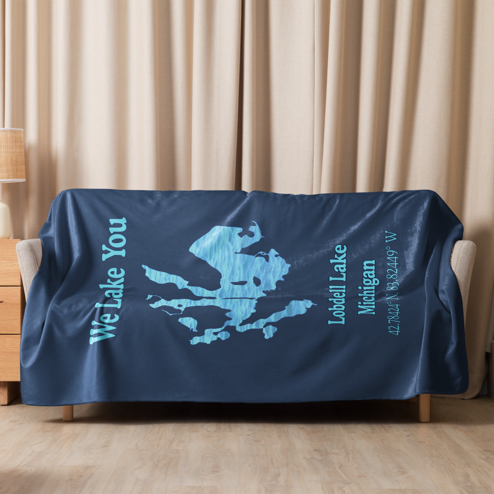 Lobdell Lake Sherpa blanket