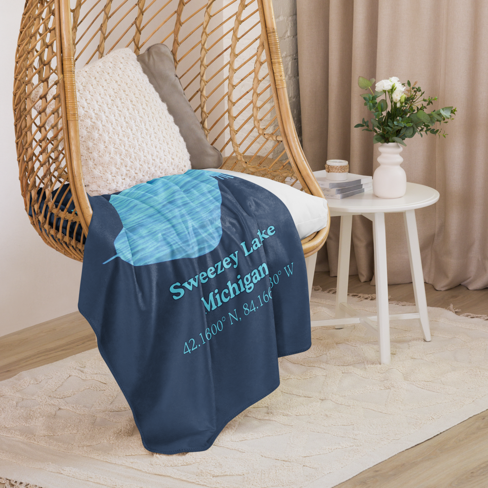 Sweezey Lake Sherpa Blanket