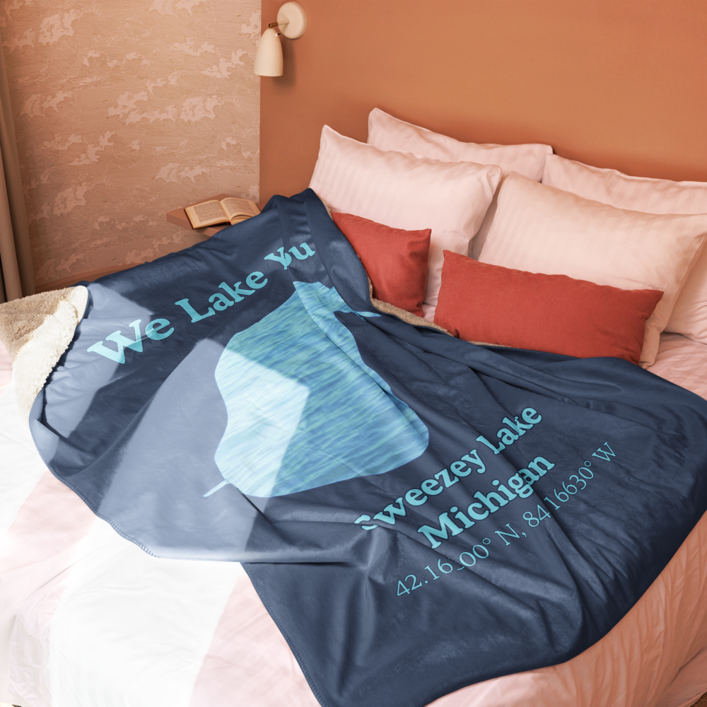 Sweezey Lake Sherpa Blanket
