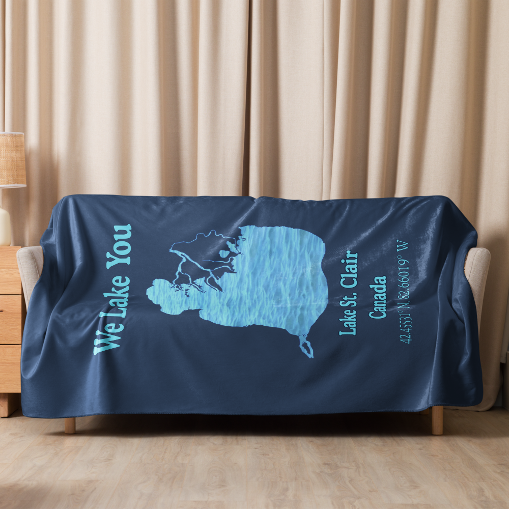 Lake St. Clair Sherpa Blanket