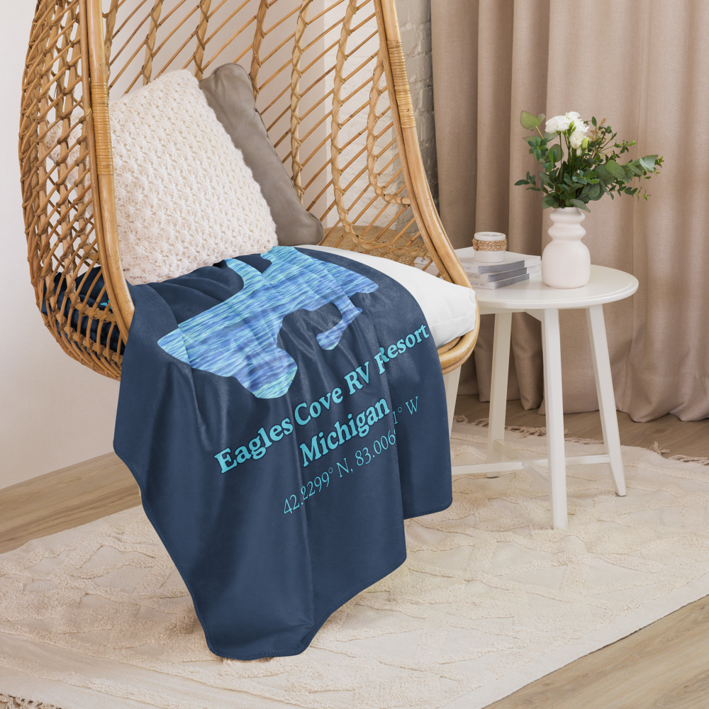 Eagles Cove RV Resort Sherpa Blanket