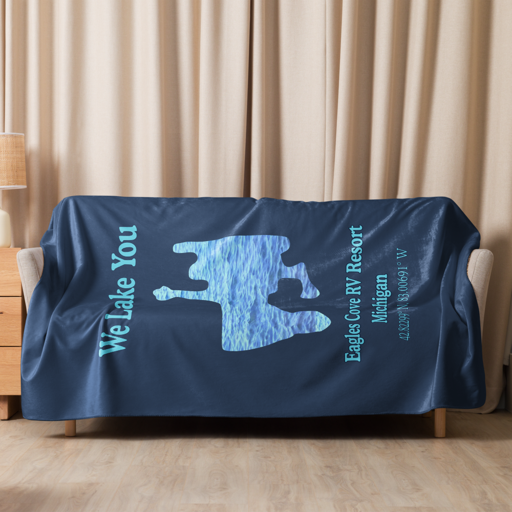 Eagles Cove RV Resort Sherpa Blanket
