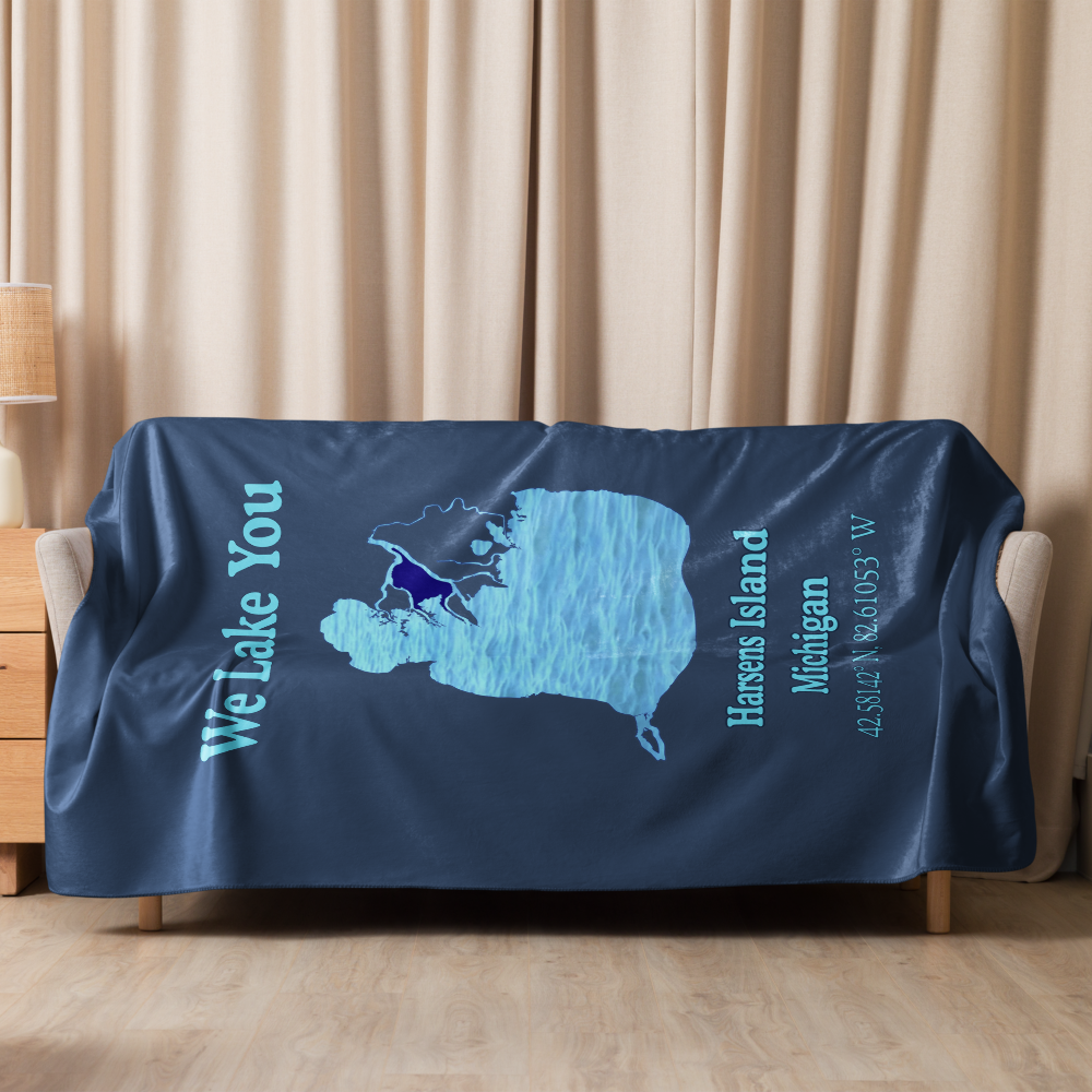 Harsens Island Sherpa Blanket