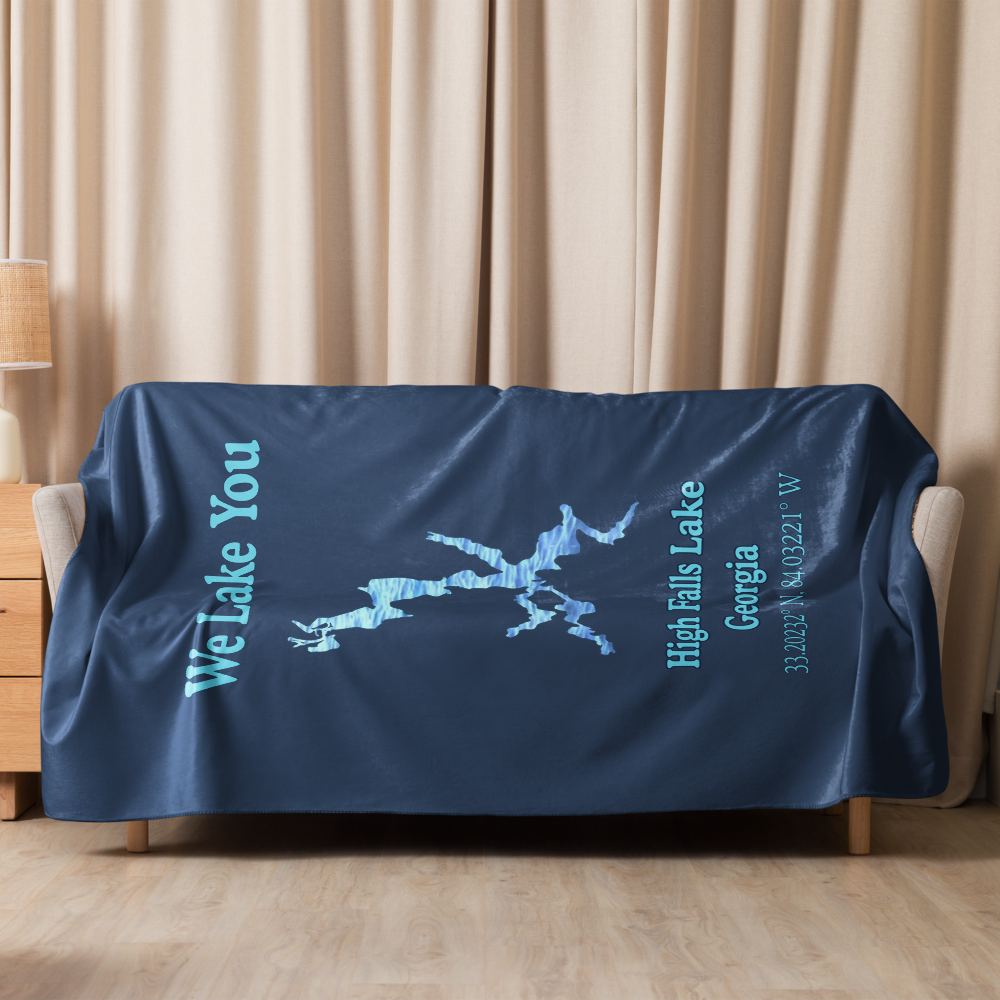 High Falls Lake Sherpa Blanket