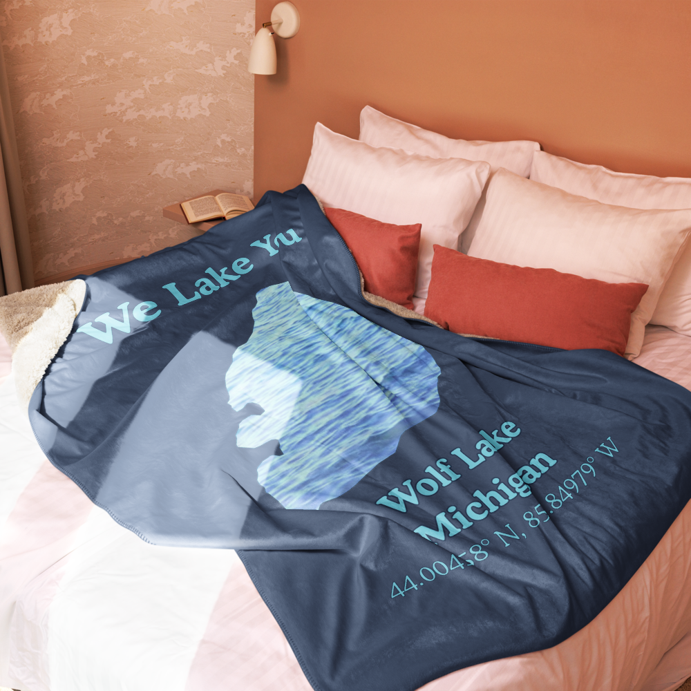 Wolf Lake Sherpa Blanket