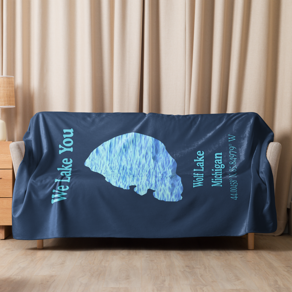 Wolf Lake Sherpa Blanket