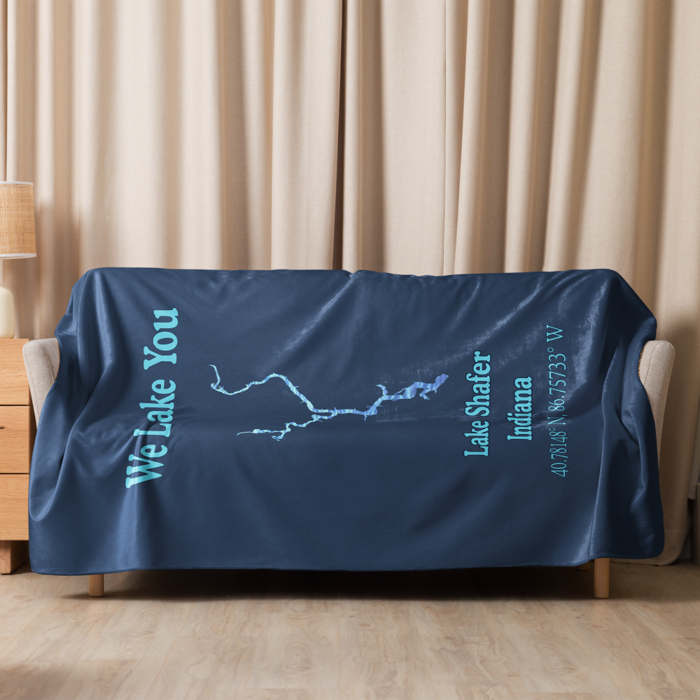 Lake Shafer Sherpa Blanket