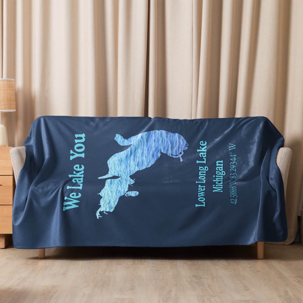 Lower Long Lake Sherpa Blanket