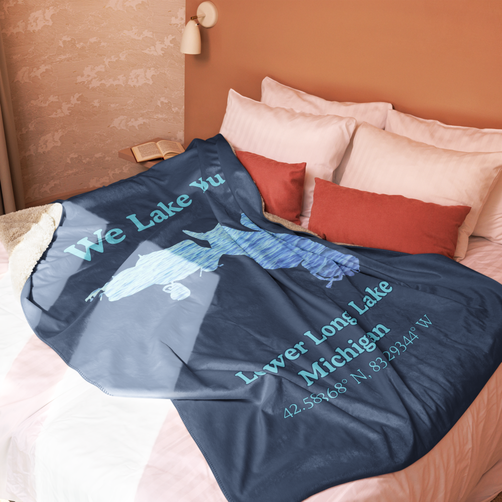 Lower Long Lake Sherpa Blanket