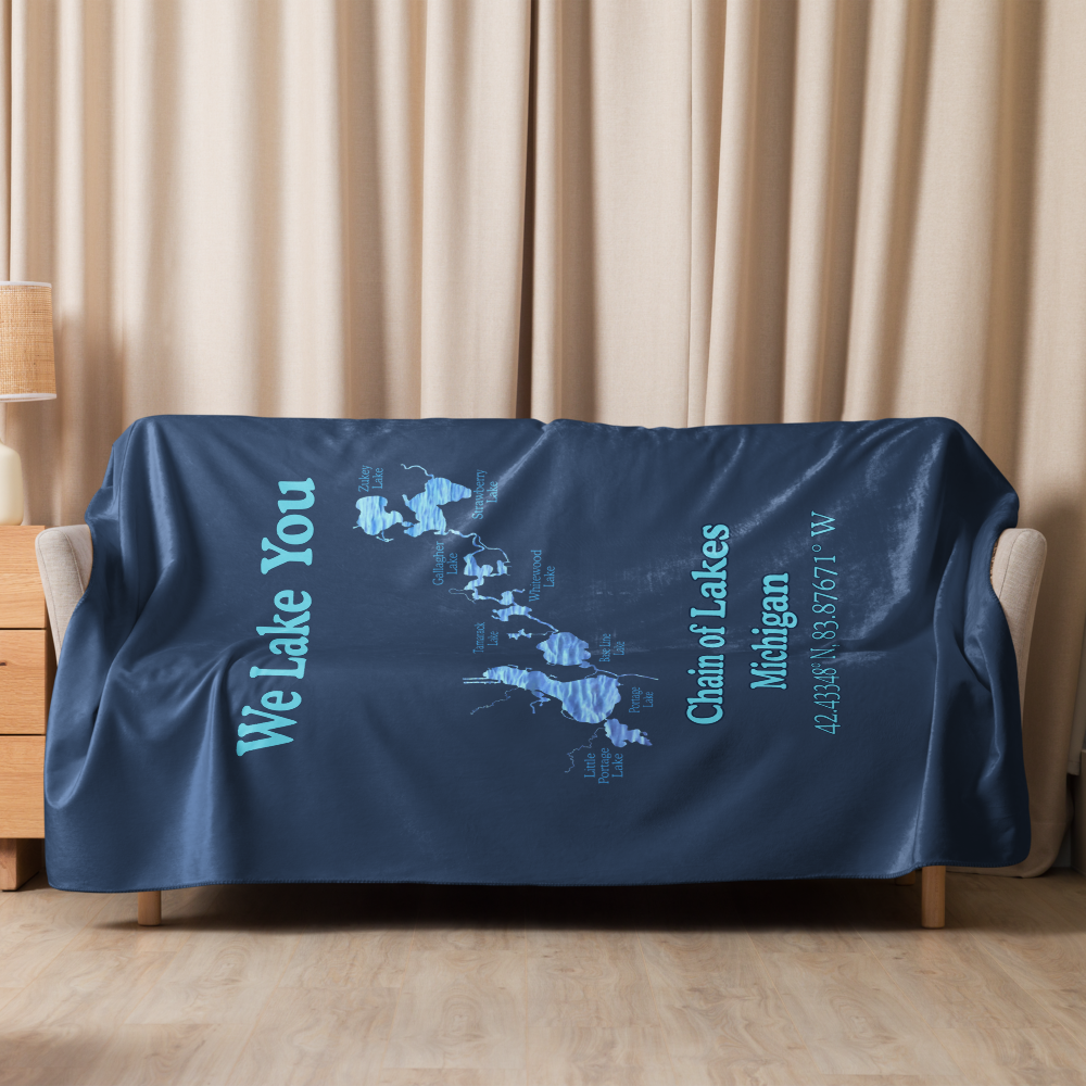 Chain of Lakes Sherpa Blanket