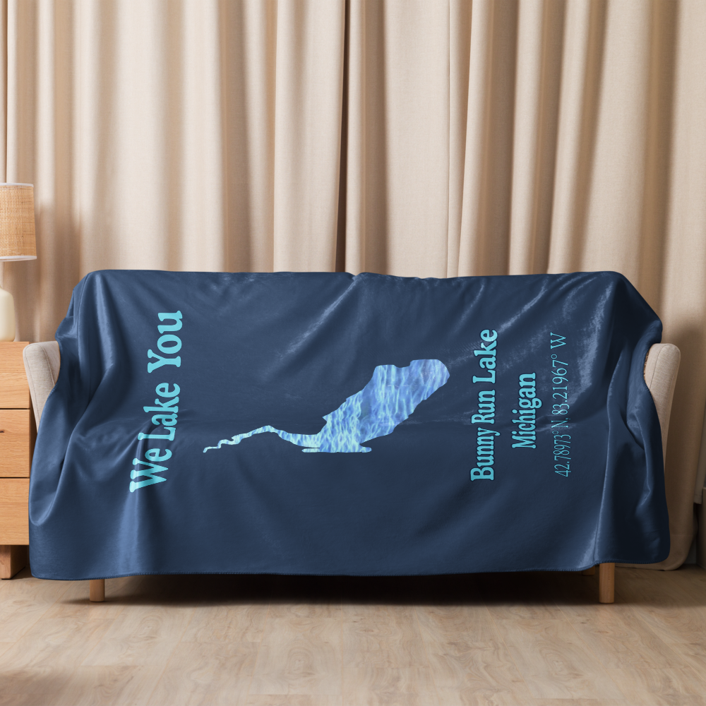 Bunny Run Lake Sherpa Blanket