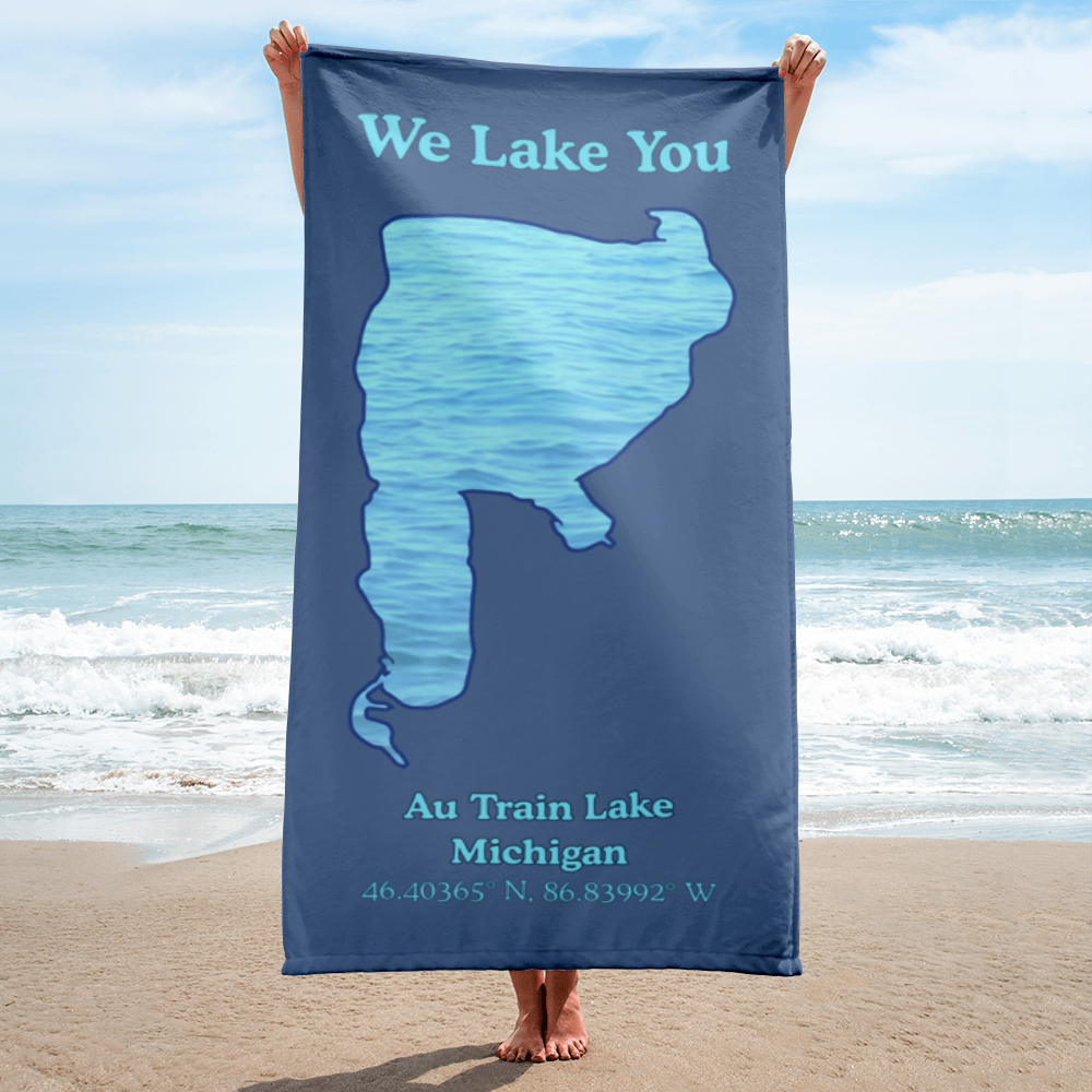 Au Train Lake Beach Towel