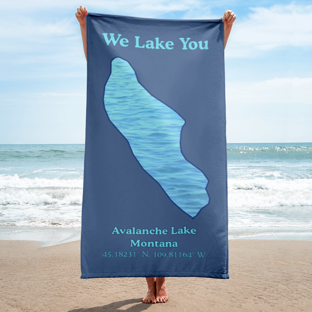 Avalanche Lake Beach Towel
