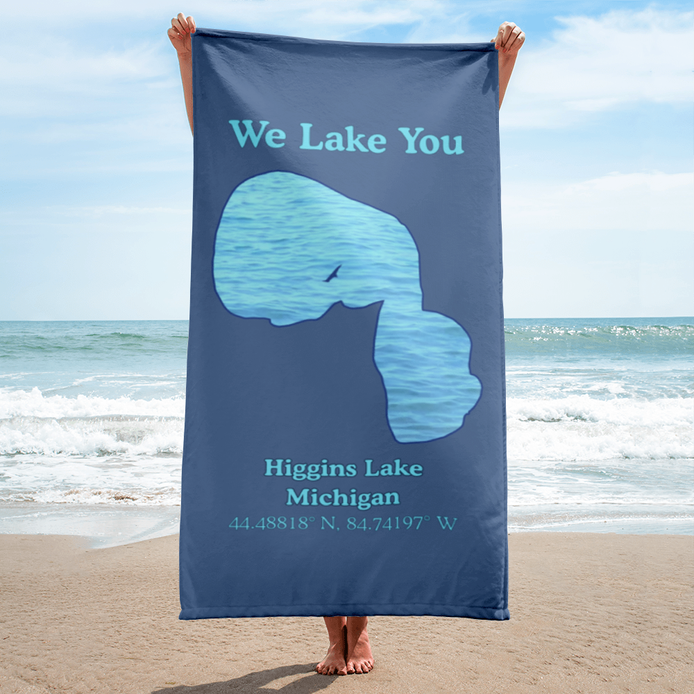 Higgins Lake Beach Towel