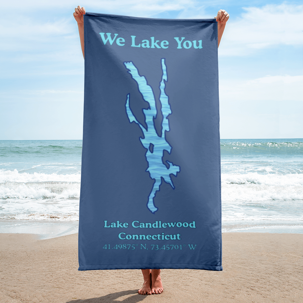 Lake Candlewood Beach Towel