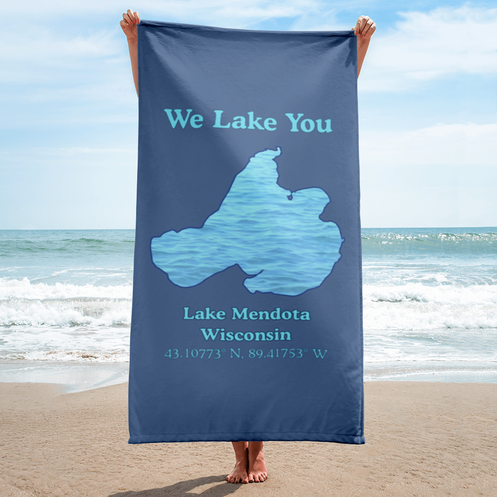 Lake Mendota Beach Towel