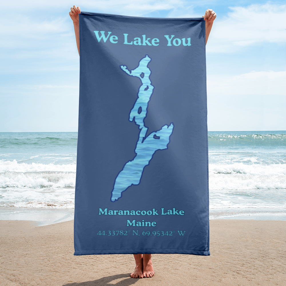 Maranacook Lake Beach Towel