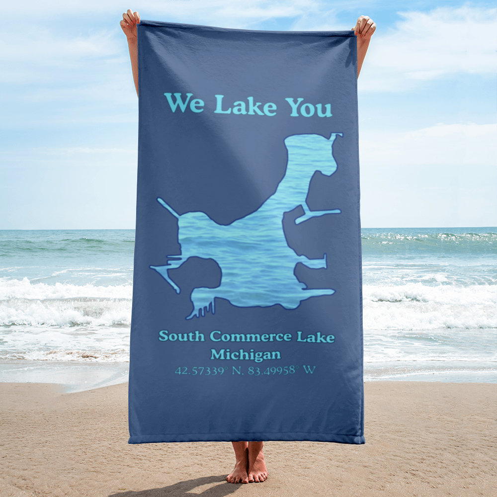 South Commerce Lake Beach Towel