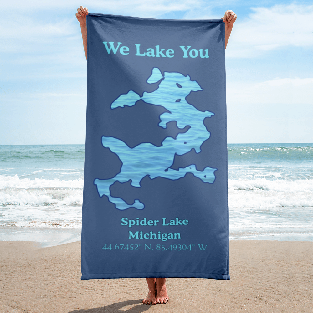 Spider Lake Beach Towel