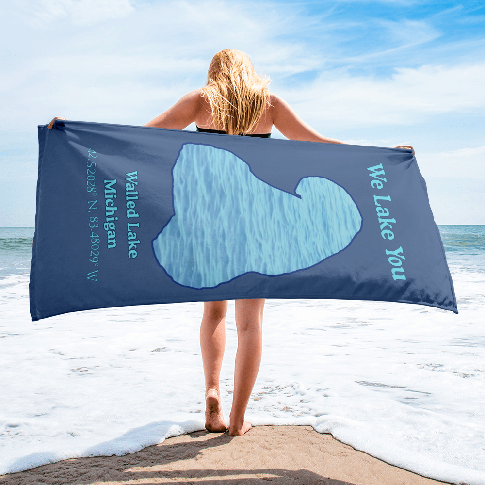 Walled Lake Beach Towel