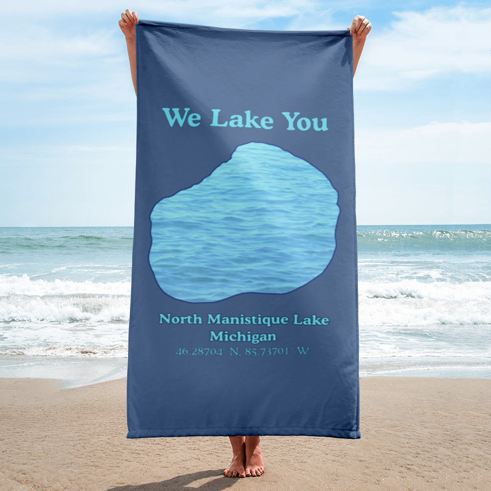 North Manistique Lake Beach Towel