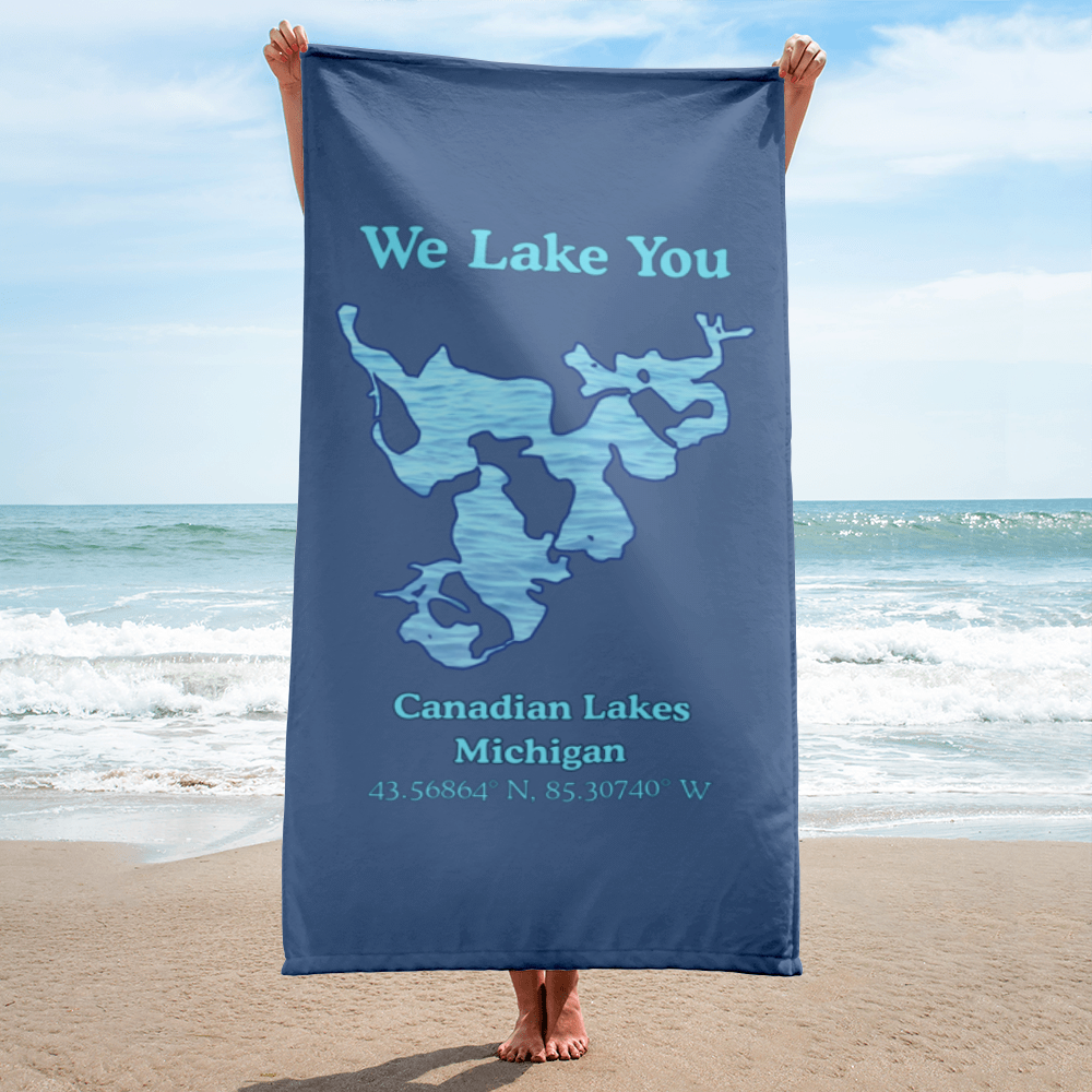 Canadian Lakes Beach Towel