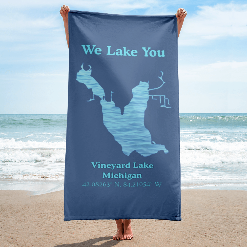 Vineyard Lake Beach Towel