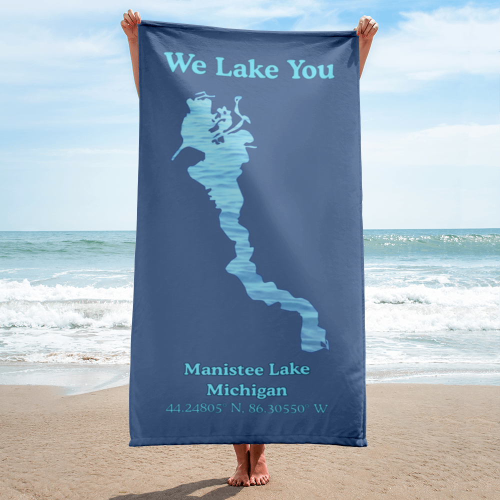 Manistee Lake Beach Towel