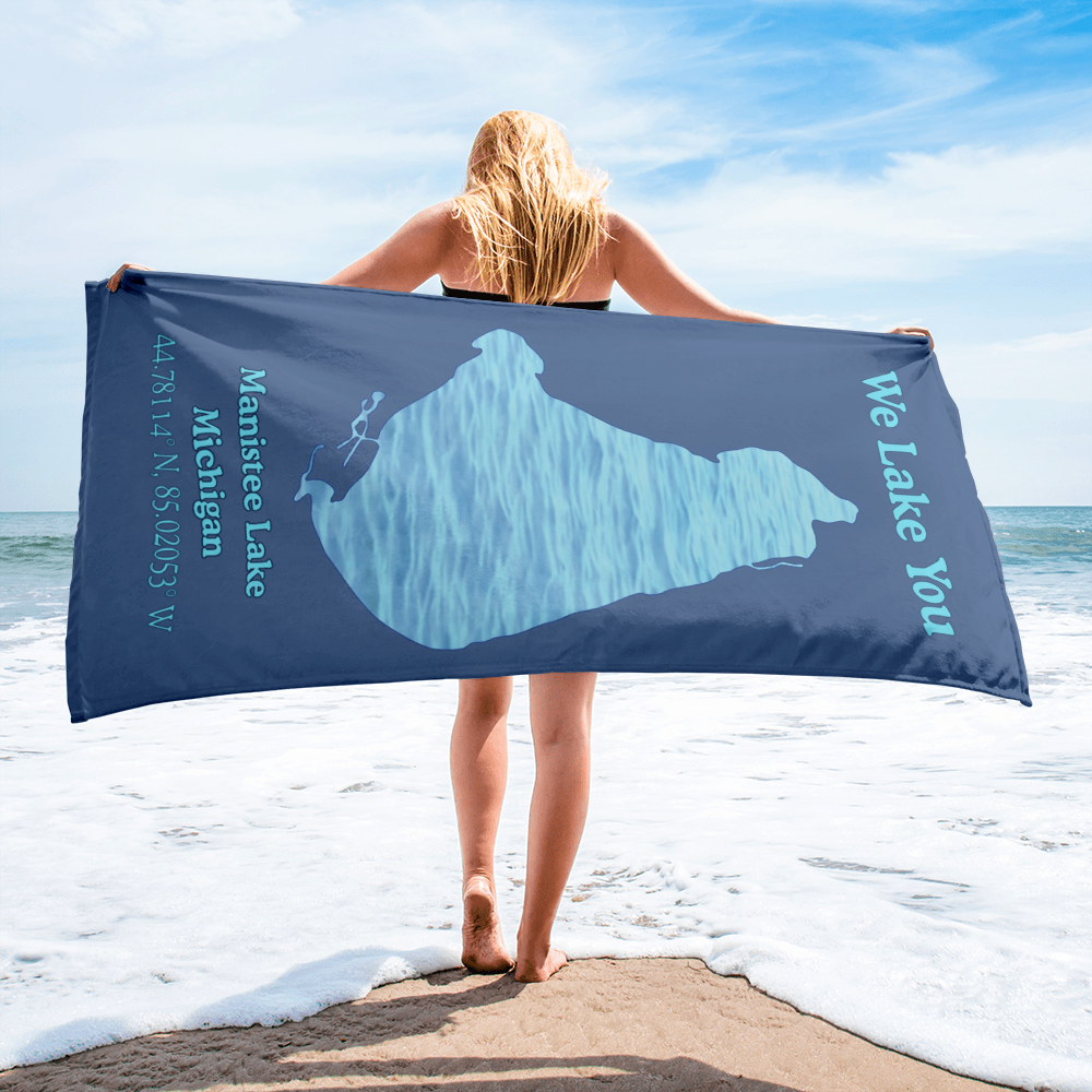Manistee Lake Beach Towel