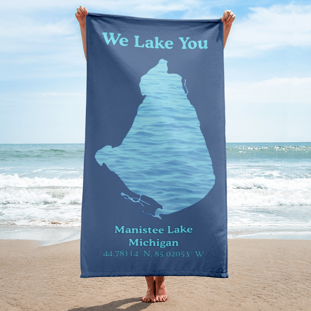Manistee Lake Beach Towel