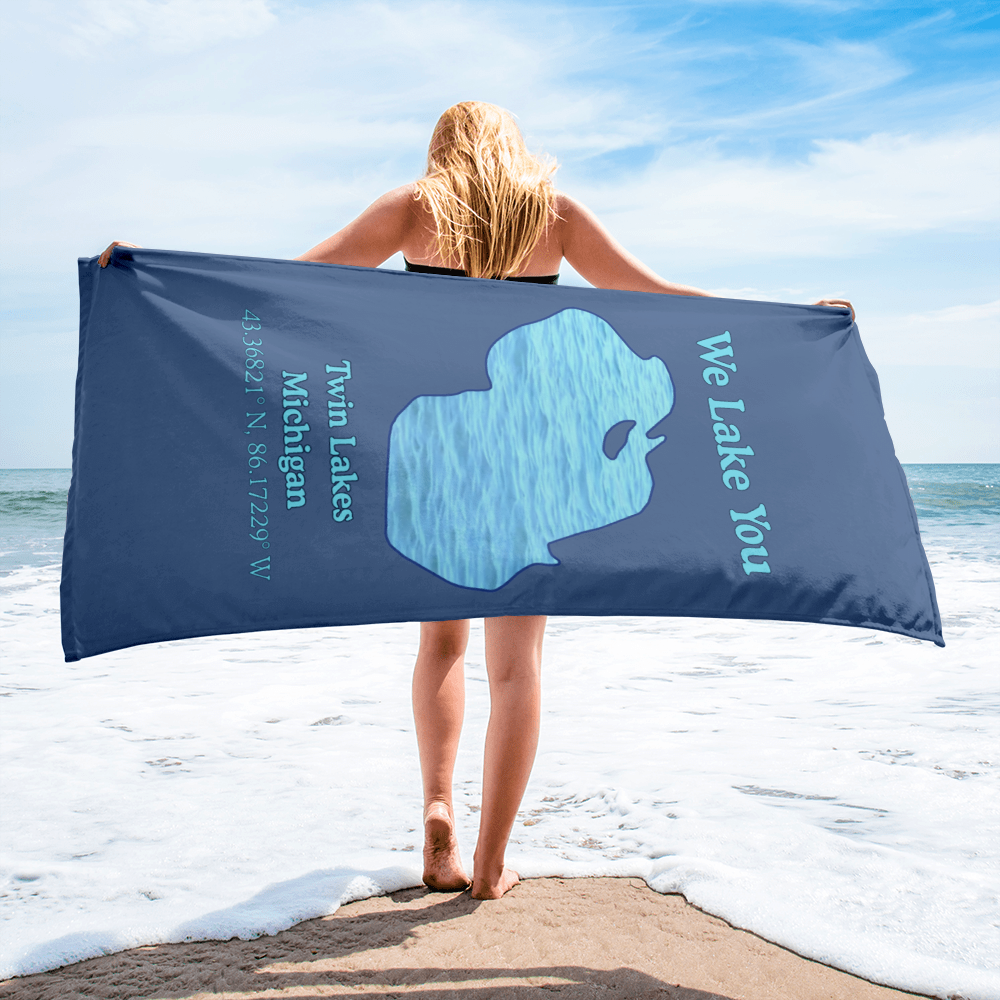 Twin Lakes Beach Towel