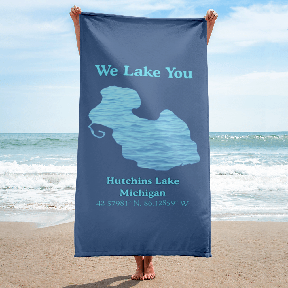 Hutchins Lake Beach Towel