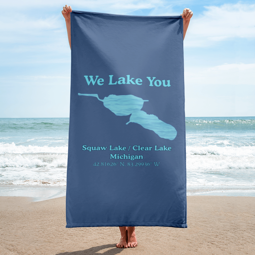 Squaw Lake / Clear Lake Beach Towel