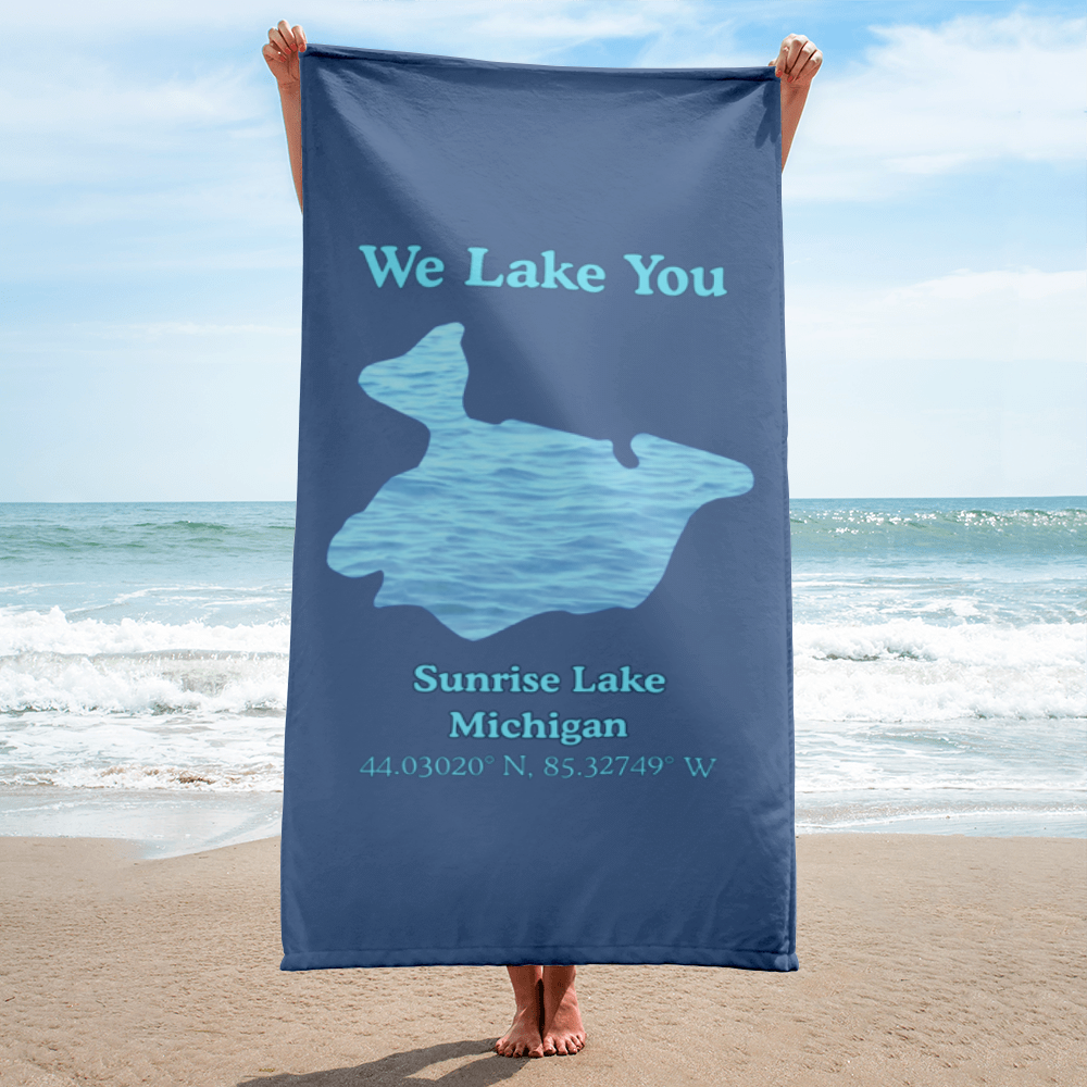 Sunrise Lake Beach Towel