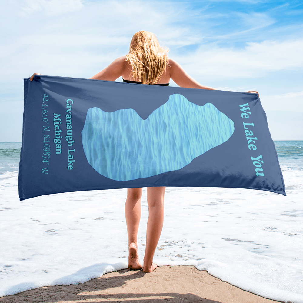 Cavanaugh Lake Beach Towel