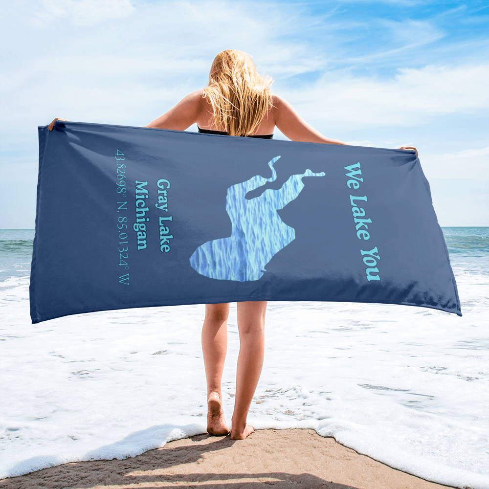 Gray Lake Beach Towel