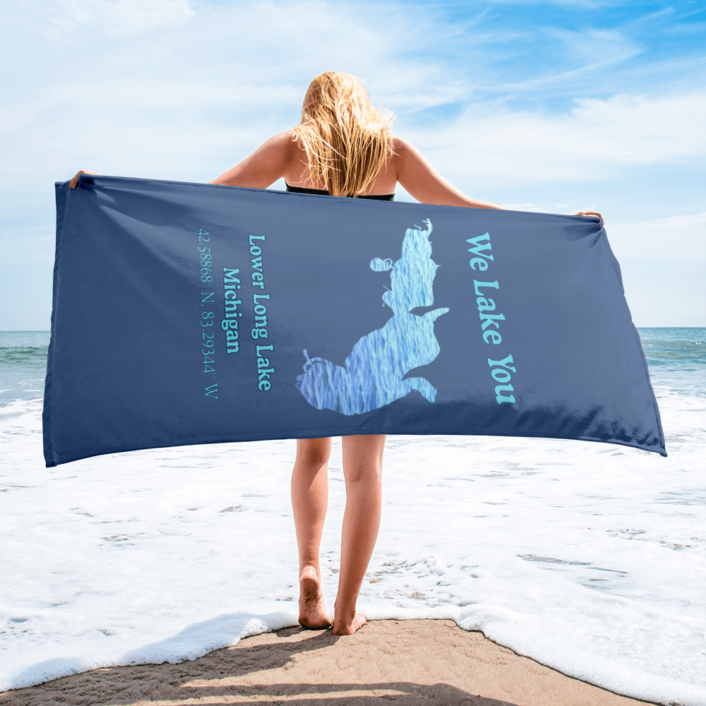 Lower Long Lake Beach Towel