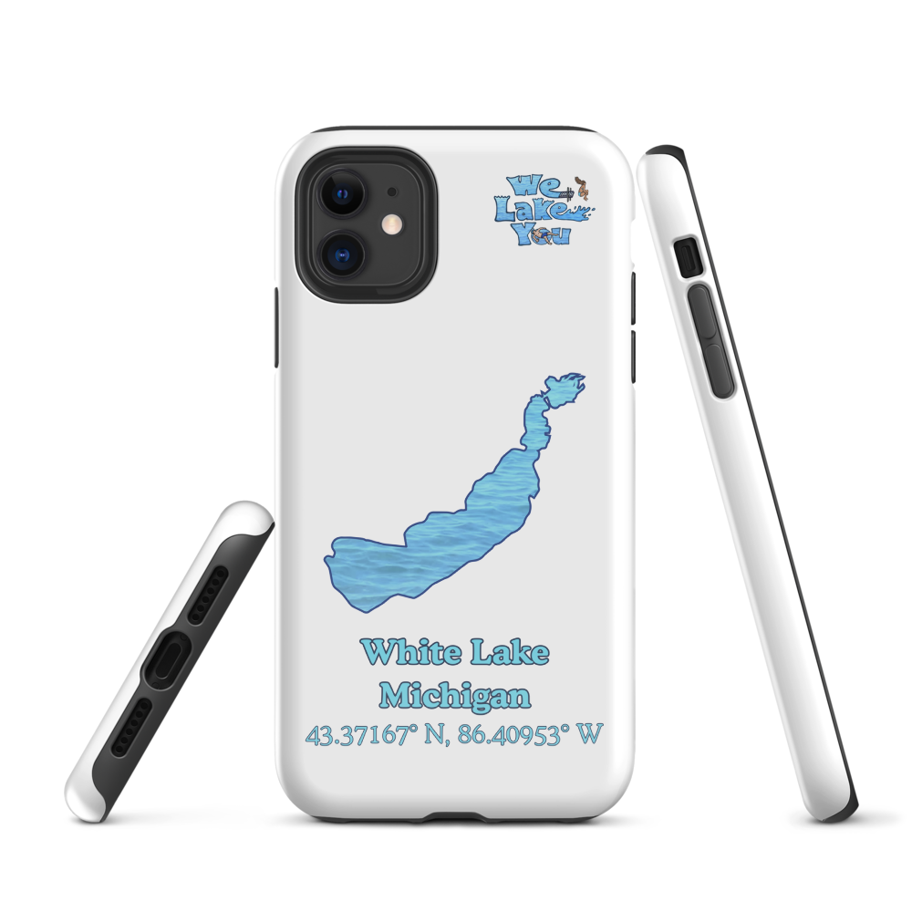 Tough Case for iPhone® 15 and 16 with White Lake